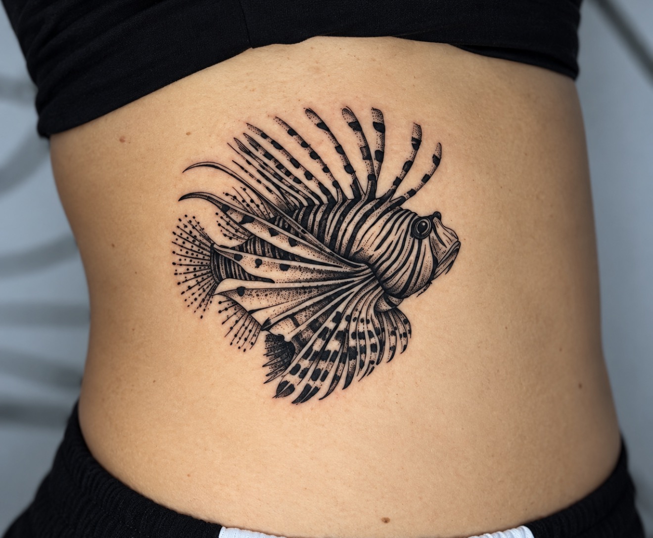 Lionfish tattoo